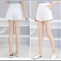 High Waist Wide Leg Casual Shorts Women's Spring Summer Thin Outerwear A-Line Slimming Suit Pants Street Style Nylon sku image 12