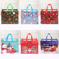 Party Gift Candy Gift Bag Non-Woven Fabric Hand-Held Printing Christmas Snowman Packaging Bag Fashionable Polyester Material main image 1