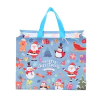 Party Gift Candy Gift Bag Non-Woven Fabric Hand-Held Printing Christmas Snowman Packaging Bag Fashionable Polyester Material main image 5