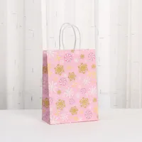 Pink Kraft Paper Shopping Bag Party Candy Gift Bag Takeaway Christmas Handbag Fashionable Eco-Friendly Packaging Bag sku image 5