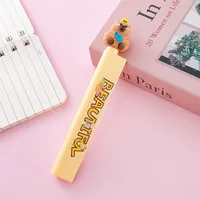 Creative Water-Based Pen With Ruler Student Writing Tool Office Measuring Signing Pen Purple Blue Yellow Plastic Material sku image 2