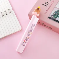 Creative Water-Based Pen With Ruler Student Writing Tool Office Measuring Signing Pen Purple Blue Yellow Plastic Material sku image 4