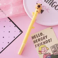 Cute Bear Soft Rubber Neutral Pen Creative Bear Climbing Tree Shape Pen Office Signature Pen Student Prize Gift sku image 3