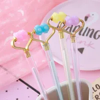 Creative Stress Relief Massage Neutral Pen Cute Stationery Office Signing Pen Writing Tool Pink Blue Yellow Plastic Material main image 1