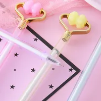 Creative Stress Relief Massage Neutral Pen Cute Stationery Office Signing Pen Writing Tool Pink Blue Yellow Plastic Material main image 3