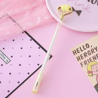 Creative Stress Relief Massage Neutral Pen Cute Stationery Office Signing Pen Writing Tool Pink Blue Yellow Plastic Material sku image 1