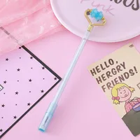 Creative Stress Relief Massage Neutral Pen Cute Stationery Office Signing Pen Writing Tool Pink Blue Yellow Plastic Material sku image 3