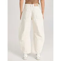 Women's Loose Straight Leg Jeans Draping Washed Casual High Waist Long Pants New Style Cotton Stretch Denim Trousers main image 2
