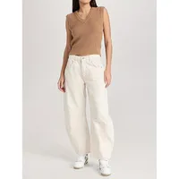 Women's Loose Straight Leg Jeans Draping Washed Casual High Waist Long Pants New Style Cotton Stretch Denim Trousers main image 4