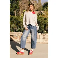 Trendy Loose Straight Leg Jeans Summer New Arrival Drapey Washed Wide Leg Long Pants High Waist Casual Style Cotton Blend main image 5