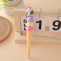 Cartoon  Hagen Dazs Neutral Pen Creative Stationery Student Ice Cream Shape Water Pen Office Signing Pen Orange Blue Yellow main image 3