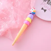 Cartoon  Hagen Dazs Neutral Pen Creative Stationery Student Ice Cream Shape Water Pen Office Signing Pen Orange Blue Yellow sku image 3