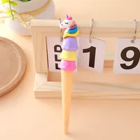 Cartoon  Hagen Dazs Neutral Pen Creative Stationery Student Ice Cream Shape Water Pen Office Signing Pen Orange Blue Yellow sku image 4