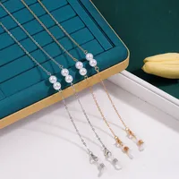 Fashionable  Jewelry Pearl Chain Glasses Chain Simple Style Popular Metal Eyeglasses Accessories main image 1