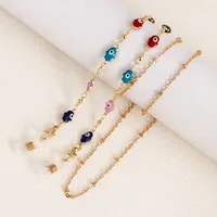 Fashion Jewelry Mini Devil's Eye Glasses Chain Mask Lanyard Face Chain High-End Feeling Metal Material main image 1