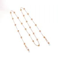 European Style Anti-Slip Necklace Eyeglass Chain Pearl Heart Shaped Mask Chain Hanging Neck Gadget Sensation Fashion Accessory main image 5