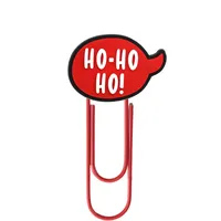Large Christmas Creative Cute Office Supplies U-Shaped Pin PVC Cartoon Bookmarks Metal Plus PVC Material Book Markers sku image 4