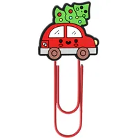 Large Christmas Creative Cute Office Supplies U-Shaped Pin PVC Cartoon Bookmarks Metal Plus PVC Material Book Markers sku image 9