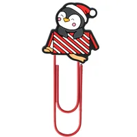 Large Christmas Creative Cute Office Supplies U-Shaped Pin PVC Cartoon Bookmarks Metal Plus PVC Material Book Markers sku image 16