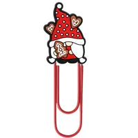 Large Christmas Creative Cute Office Supplies U-Shaped Pin PVC Cartoon Bookmarks Metal Plus PVC Material Book Markers sku image 23