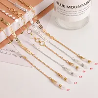 Fashion Metal Mask And Glasses Chain Simple Airplane Style Lanyard Eye Strap Alloy Material main image 1