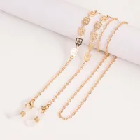 Fashion Metal Mask And Glasses Chain Simple Airplane Style Lanyard Eye Strap Alloy Material main image 2