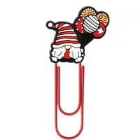 Large Christmas Creative Cute Office Supplies U-Shaped Pin PVC Cartoon Bookmarks Metal Plus PVC Material Book Markers sku image 26