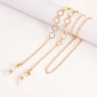 Fashion Metal Mask And Glasses Chain Simple Airplane Style Lanyard Eye Strap Alloy Material main image 4