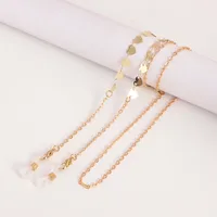 Fashion Metal Mask And Glasses Chain Simple Airplane Style Lanyard Eye Strap Alloy Material sku image 2