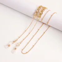 Metal Mask Chain Glasses Holder Alloy Material Eye Wear Accessory Double Purpose Chain For Masks And Glasses sku image 1