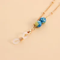 Alloy Mask Chain Glasses Chain Stone Cartoon Mask Chain Glasses Hanging Necklace Combination Of Fashion And Functionality main image 2
