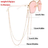 Alloy Mask Chain Glasses Chain Stone Cartoon Mask Chain Glasses Hanging Necklace Combination Of Fashion And Functionality main image 5