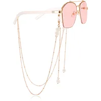 Alloy Mask Chain Glasses Chain Stone Cartoon Mask Chain Glasses Hanging Necklace Combination Of Fashion And Functionality sku image 2