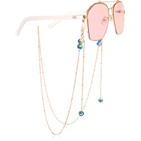 Alloy Mask Chain Glasses Chain Stone Cartoon Mask Chain Glasses Hanging Necklace Combination Of Fashion And Functionality sku image 3