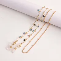Colorful Geometric Flower Oil-Drop Women's Mask Accessories Eyeglass Chain Jewelry Alloy Material Fashionable And Stylish main image 4