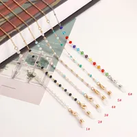 Style Colorful Crystal Eyeglass Chain Mask And Sunglasses Holder Fashionable Alloy Material Accessory main image 1
