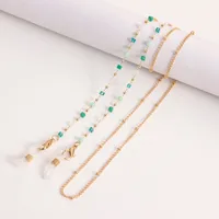 Style Colorful Crystal Eyeglass Chain Mask And Sunglasses Holder Fashionable Alloy Material Accessory main image 2