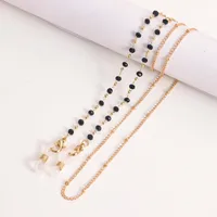 Style Colorful Crystal Eyeglass Chain Mask And Sunglasses Holder Fashionable Alloy Material Accessory sku image 2