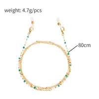 Style Colorful Crystal Eyeglass Chain Mask And Sunglasses Holder Fashionable Alloy Material Accessory main image 5