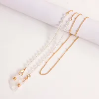 Style Colorful Crystal Eyeglass Chain Mask And Sunglasses Holder Fashionable Alloy Material Accessory sku image 1