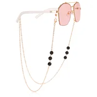 Crystal Mask Chain Glasses Holder Alloy Material Eye Wear Accessory Double Use Crystal Chain For Mask And Glasses sku image 1