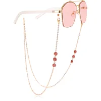Crystal Mask Chain Glasses Holder Alloy Material Eye Wear Accessory Double Use Crystal Chain For Mask And Glasses sku image 4