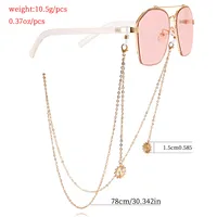 Acrylic Glasses Chain Mask Chain High-End Sensation Alloy Material Mask Accessory Ins Style Face Chain main image 5