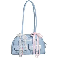Handmade DIY Lace Butterfly Knot Bag Charm Set Fashionable Simple Versatile Artificial Pearl Decorations Polyester Fiber main image 5