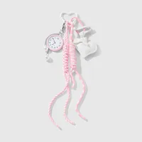 Miu Style Sweet Retro Multicolor Winding Keychain Leather Braided Rope DIY Couple Design Zinc Alloy Vintage Style Keychains sku image 2