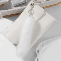 New Ins Stylish Multicolor Realistic Plush Animal Tail Keychain DIY Fashionable Personalized High Quality Zinc Alloy Pendant main image 3