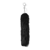New Ins Stylish Multicolor Realistic Plush Animal Tail Keychain DIY Fashionable Personalized High Quality Zinc Alloy Pendant main image 5