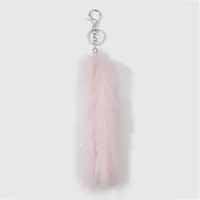 New Ins Stylish Multicolor Realistic Plush Animal Tail Keychain DIY Fashionable Personalized High Quality Zinc Alloy Pendant sku image 4