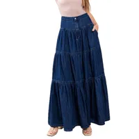 Low Waist Distressed Denim Mini Skirt Women's Fashion Street Style Summer High Street A-Line Pure Color Cotton Polyester main image 5