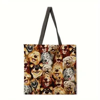 A Group Of Cats Printed Women's Bag Single-Shoulder Bag Tote Bag Handbag Reusable Shopping sku image 1